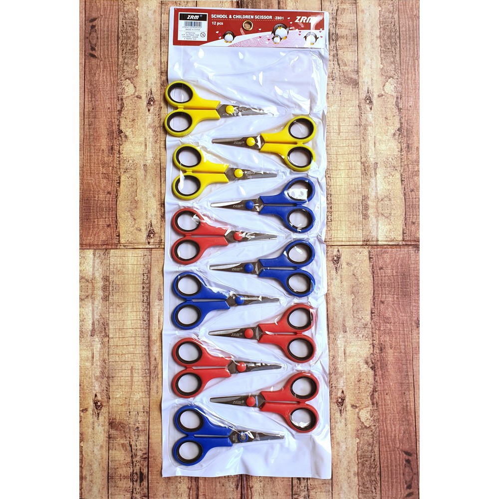 

1Pcs Gunting Stainless Steel ZRM Z801- School and Children Scissor