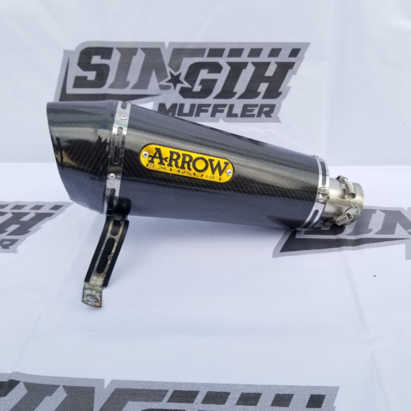 Knalpot Racing Arrow Carbon matic NMAX AEROX155 ADV150 PCX150 VARIO SCOOPY BEAT MIO GENIO LEXI125-7