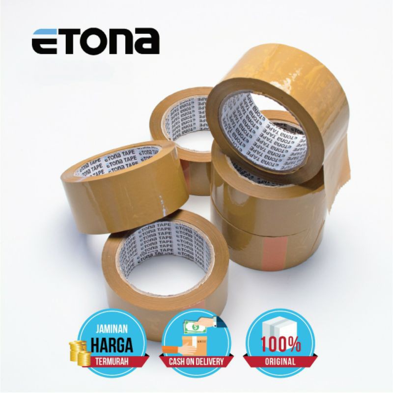 Etona Lakban 2 inch 45mm x 90 yard COKLAT