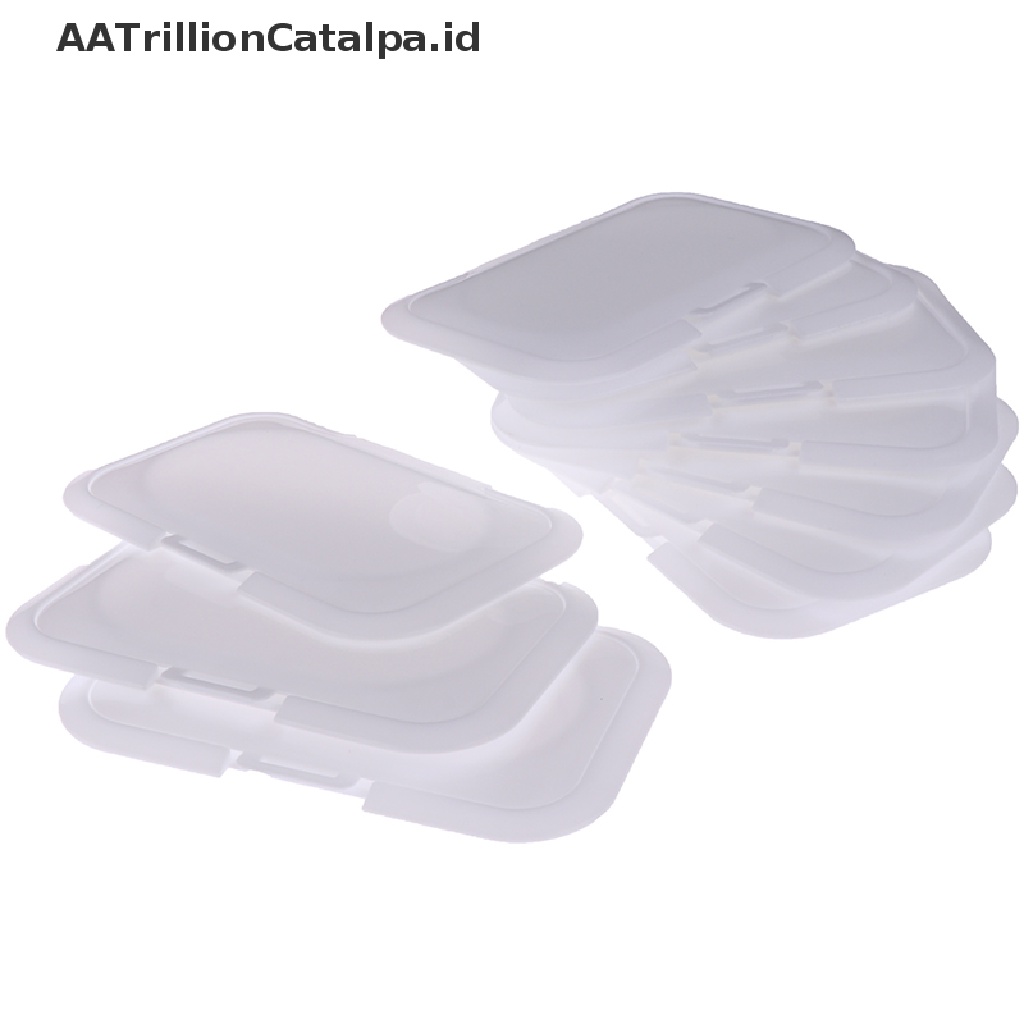 (Aatrillioncatalpa) 1 / 5 / 10pcs Tutup Kotak Tisu Basah Bayi Reusable