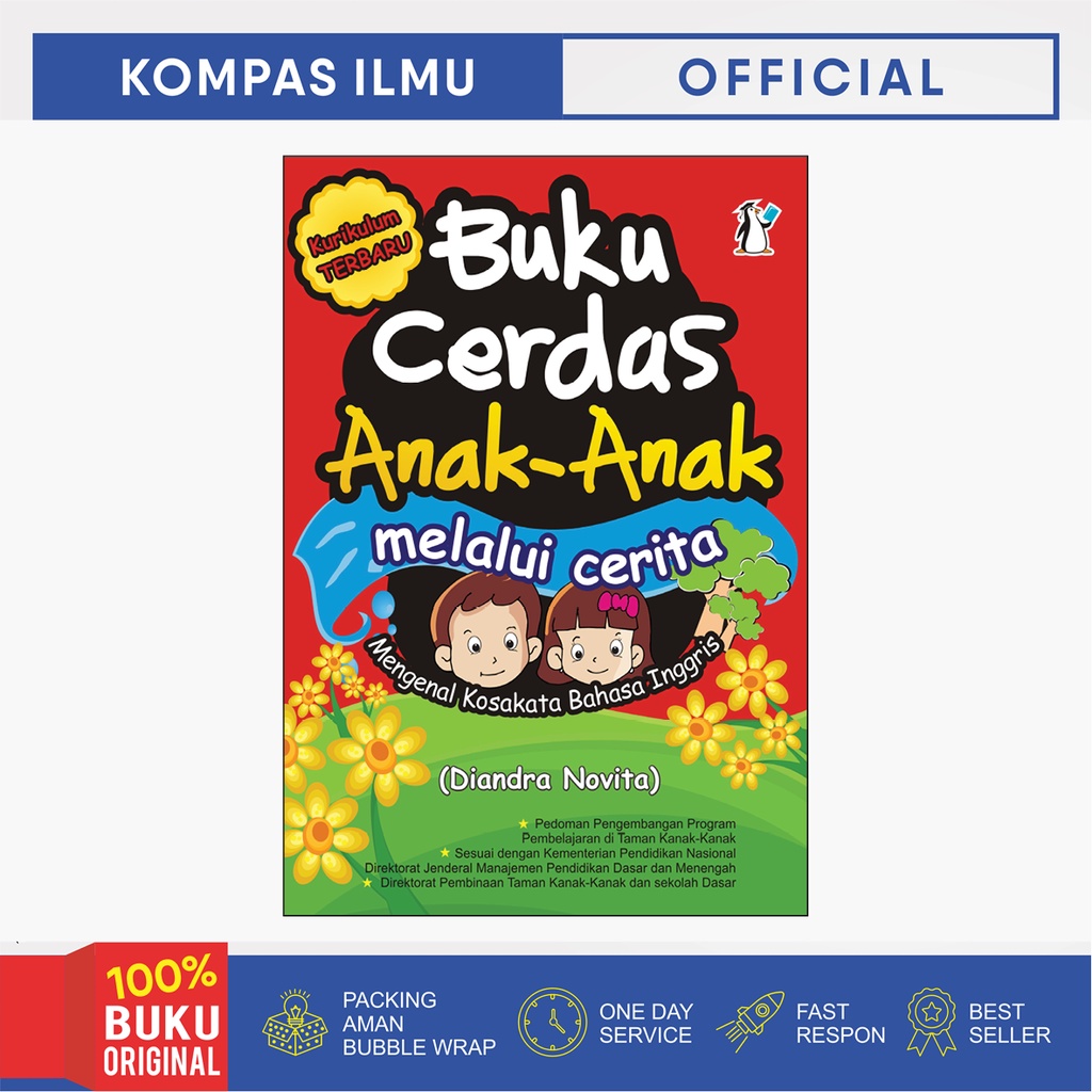 Kompas Ilmu Buku Anak - Buku Cerdas Anak - Anak Melalui Cerita (Mengenal Kosa Kata Bahasa Inggris)