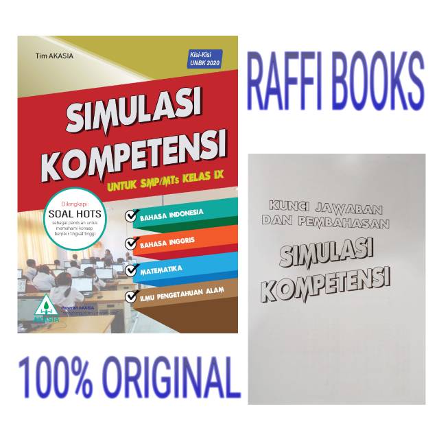 Buku Simulasi Kompetensi Unbk 2020 Untuk Kelas 3 Smp Akasia Dilengkapi Dengan Kunci Jawaban Shopee Indonesia