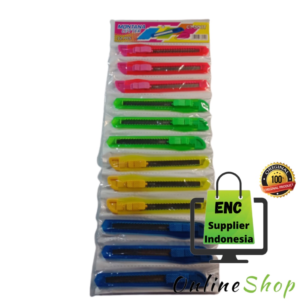 

1 buah cutter montana ukuran kecil CT-300T silet per pcs - enc.sup