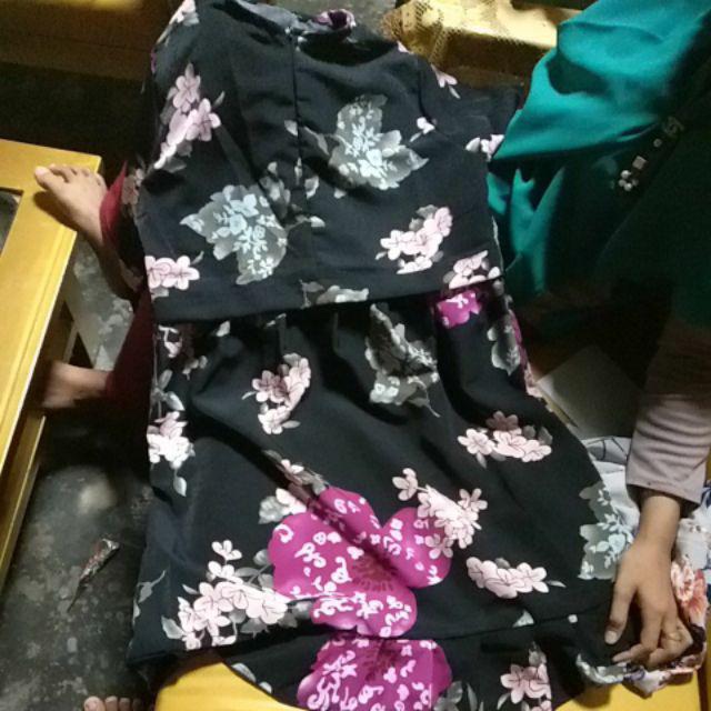 Atasan Wanita Batik Tunik Terbaru Kekinian Modern Kombinasi