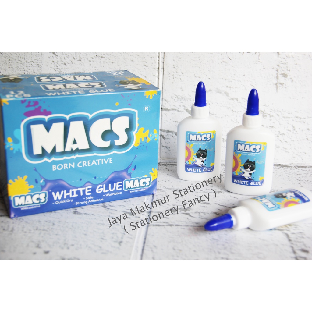 Lem Putih 60ml Macs (Eceran)