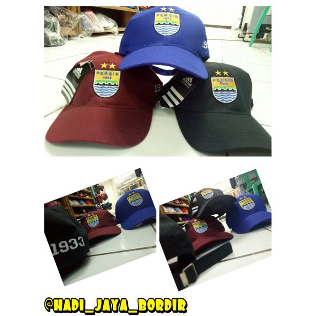 Topi baseball bordir logo persib bandung