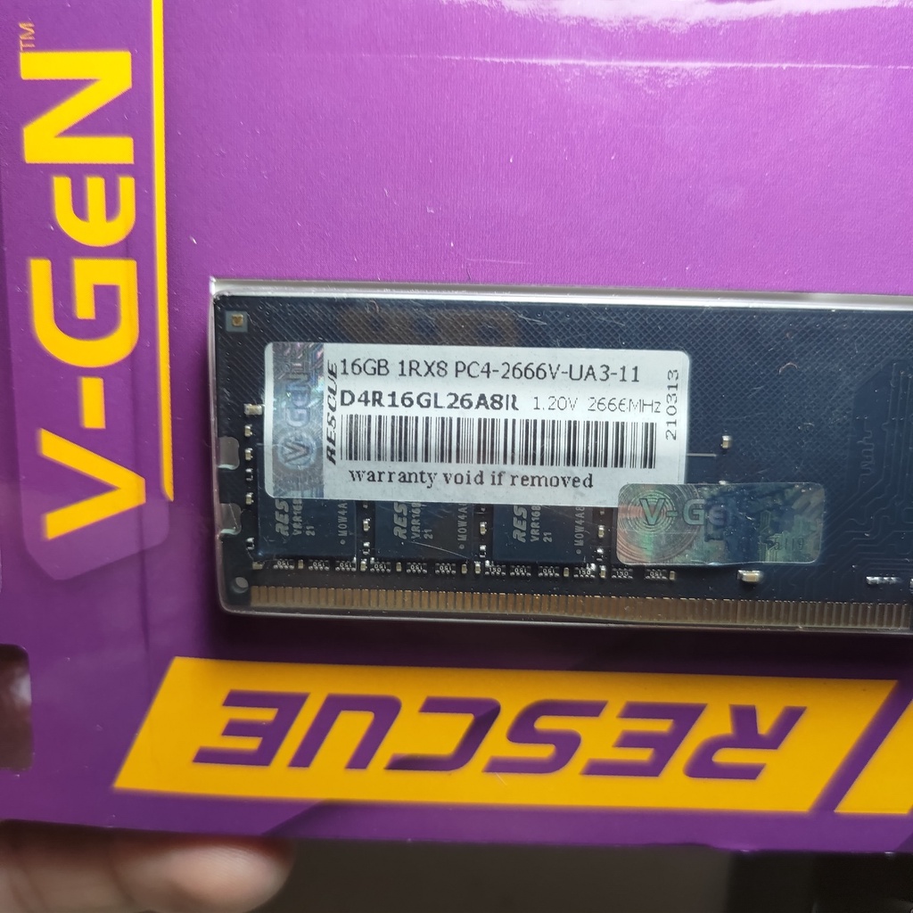 Dimm V-Gen Vgen Rescue 16GB DDR4 2666