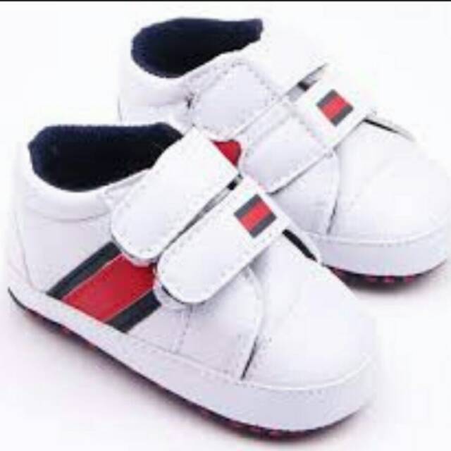 Sepatu Bayi Tommy Red White