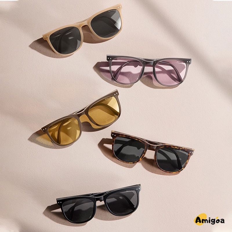 Kacamata Hitam Terbaru Bisa Di Lipat Sunglasses Anti-Uv Wanita Pria Import Kacamata Fashion - AG2