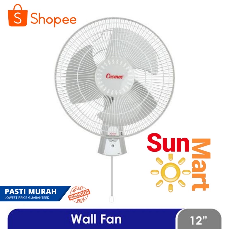 COSMOS WALL FAN CWF 12 / KIPAS ANGIN DINDING 12-CWF COSMOS 12 inch