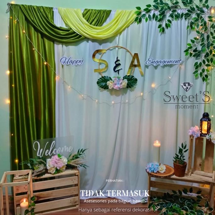 paket Backdrop lamaran dekorasi terbaru