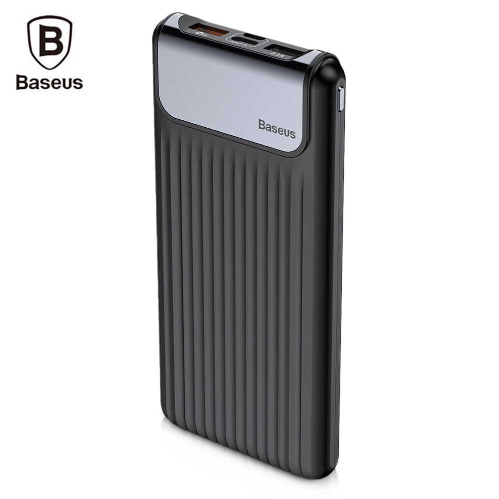 Baseus Power Bank 3 Port QC 3.0 USB Type C Input 10000mAh - PPYZ-C01