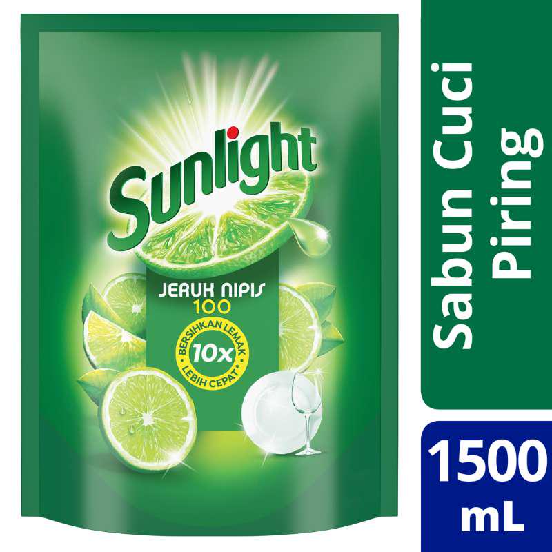 Sunlight Lime Sabun Cuci Piring Jeruk Nipis 1500 Ml -Sabun Pencuci Piring,Sabun Jeruk Nipis Image 1