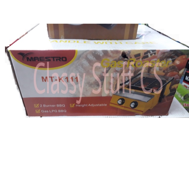 Gas Roaster Alat Panggang 2 Tungku Maestro MT K111