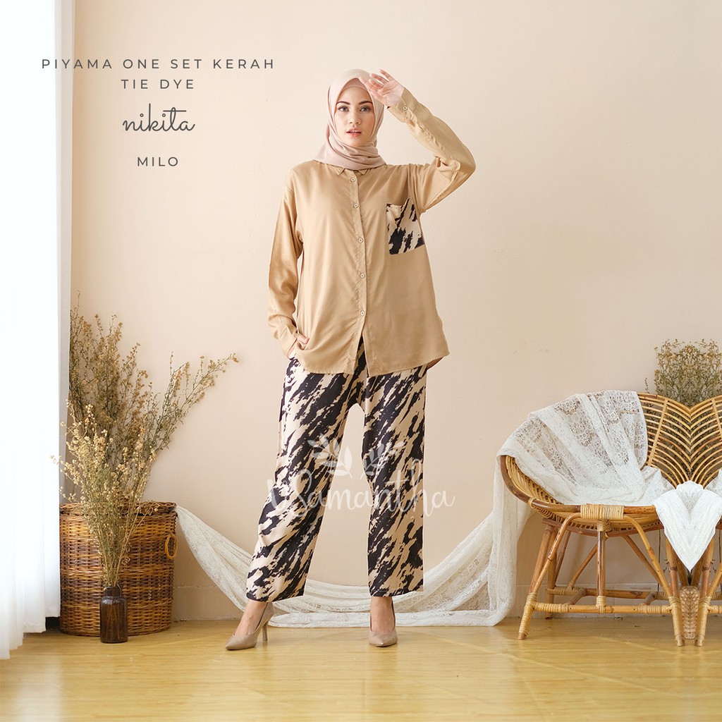 Pajamas Set / Piyama One Set Kemeja Tie Dye II