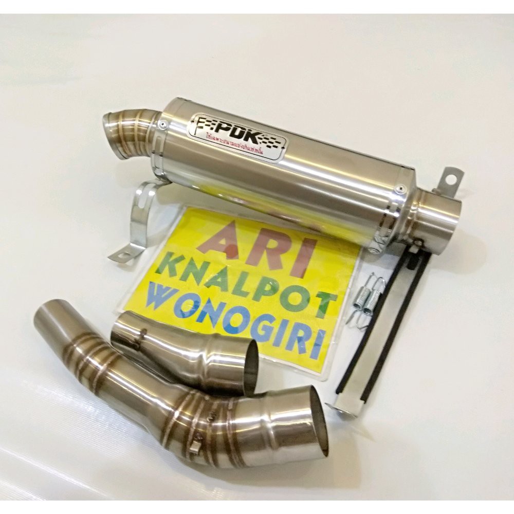 KNALPOT PDK RACING BULAT NINJA 4TAK 250CC FI NINJA RR MONO NEW CB150R