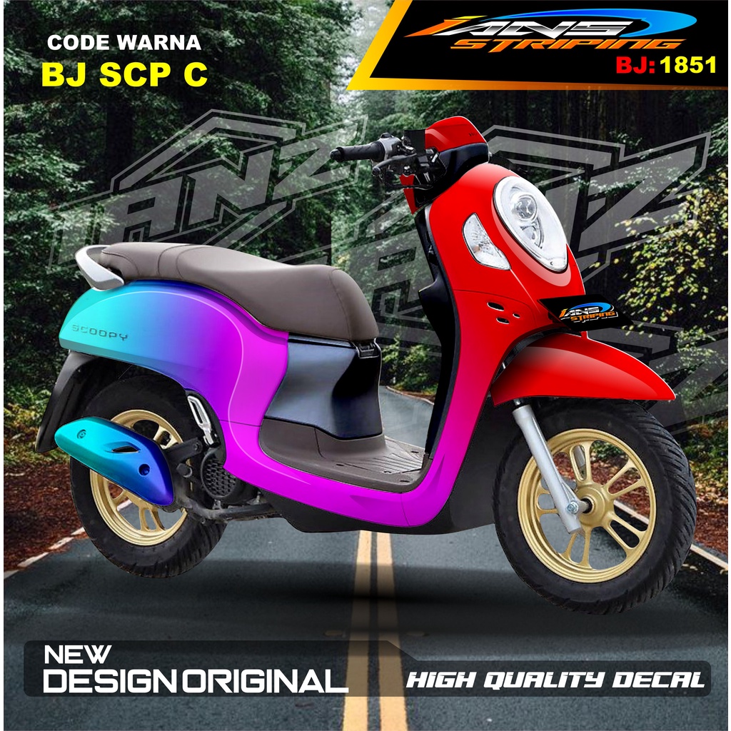 STIKER VARIASI BODY MOTOR SCOOPY  / STIKER SCOOPY FULL BODY / STIKER MOTOR SCOOPY NEW DESAIN / STIKER MOTOR TERBARU