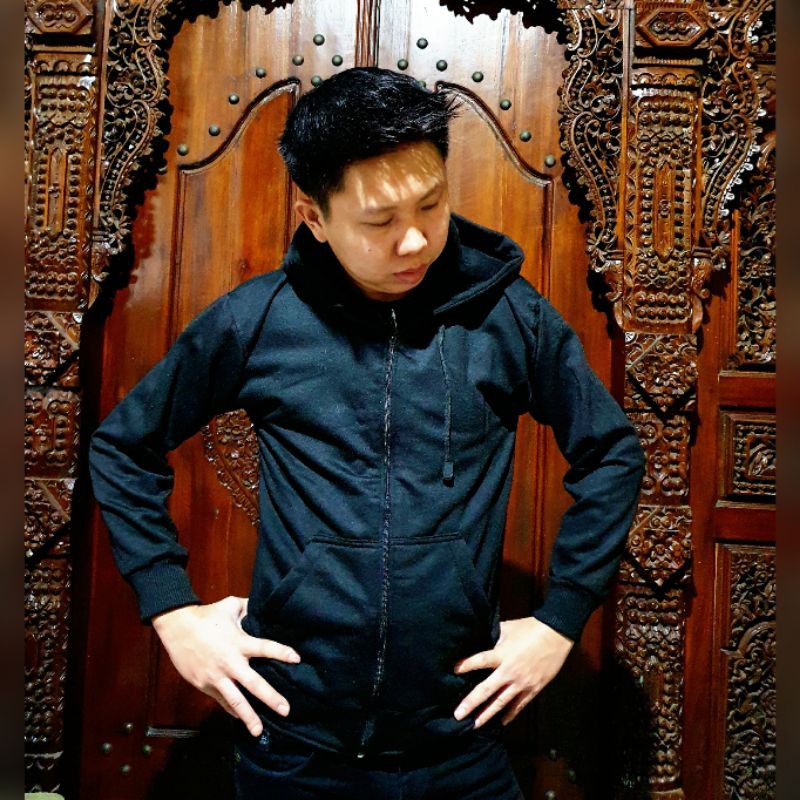 Sun-HANZO Sweater Hoodie Outerwear Zipper Premium S-XXXL (Pria &amp; Wanita)