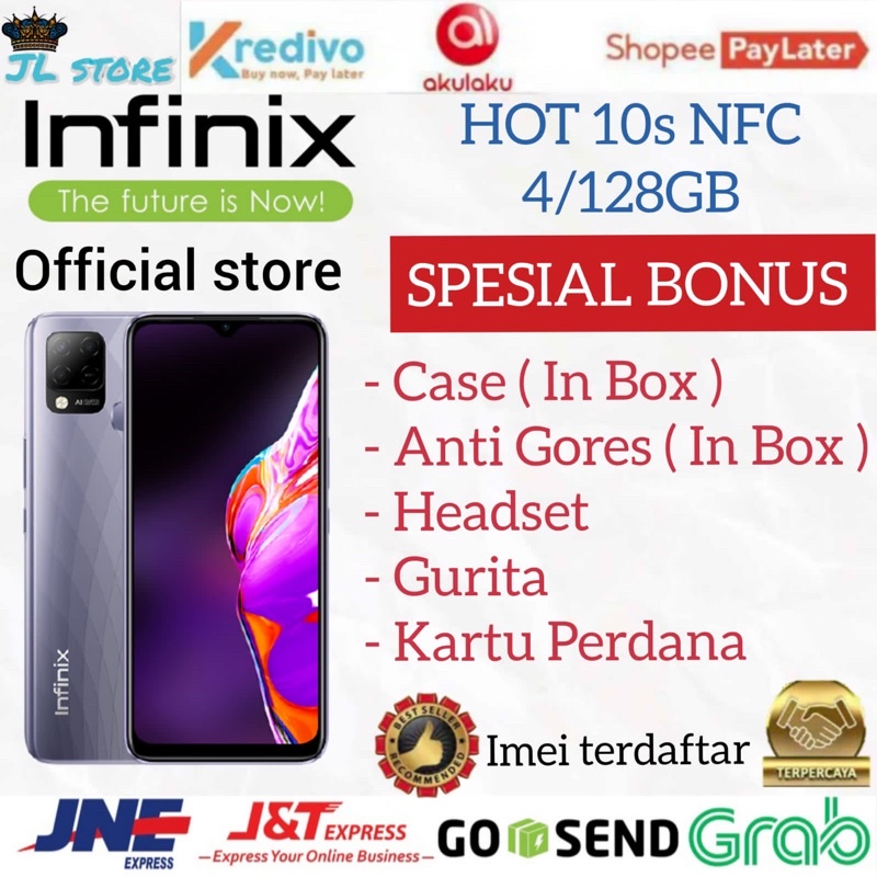 HOT 10s NFC 4/128GB RAM 4GB ROM 128GB GARANSI RESMI INFINIX INDONESIA