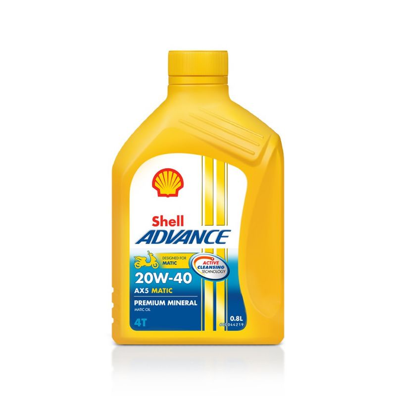 Shell Advance AX5 Matic SAE 20W-40 | 800ml - Oli Motor