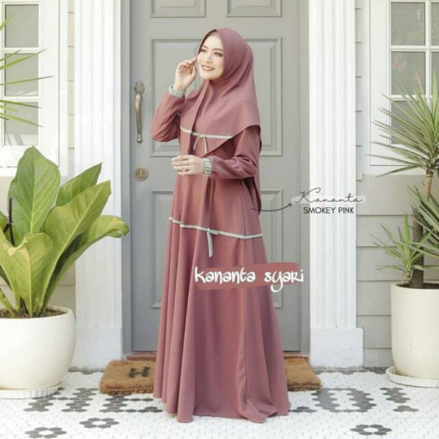 Ns FC Najibah Gamis Syar'i asdf Putih Benhur Abu Toska Navy Maroon Hujan