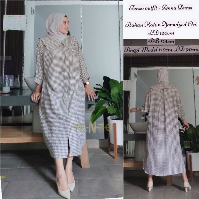 Tenzo Outfit - Anna Dress - Busui Friendly - Dress model baru