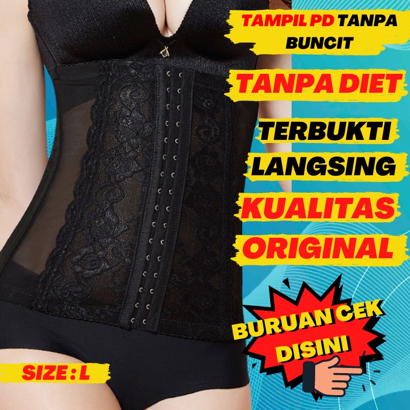 L Korset Kesehatan  Wanita Korset Kesehatan  Pinggang Renda Pembentuk Tubuh A