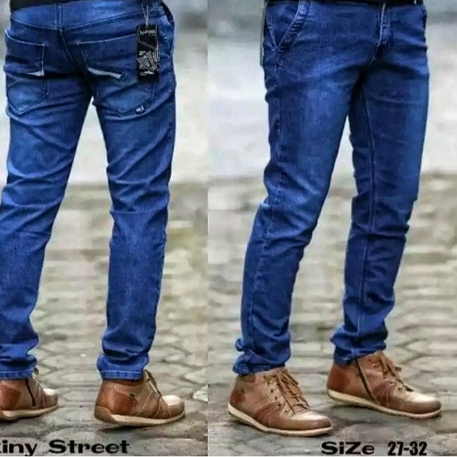 Jangan Ragu Order celana jeans lepis panjang pensil slim fit skinny karet melar pria laki2 cowok dew