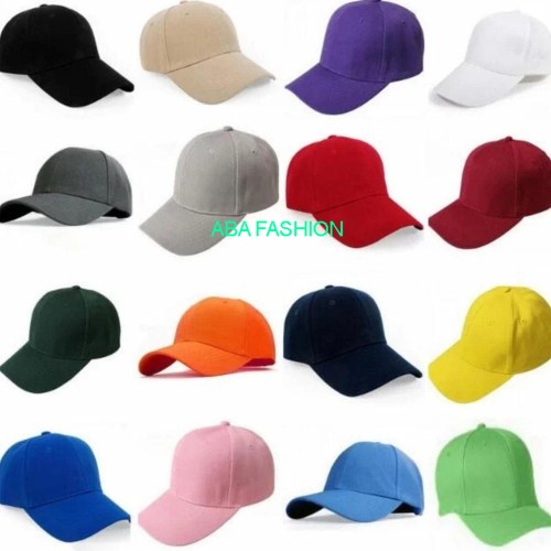 Topi Baseball Pria Wanita Polos Dewasa Original Lingkar Kepala 54-60 CM