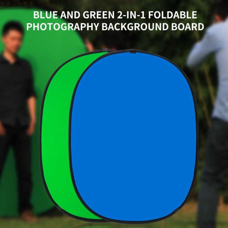 Round Reflektor Cahaya 2 in 1 Backdrops 100 x 150 Green Blue