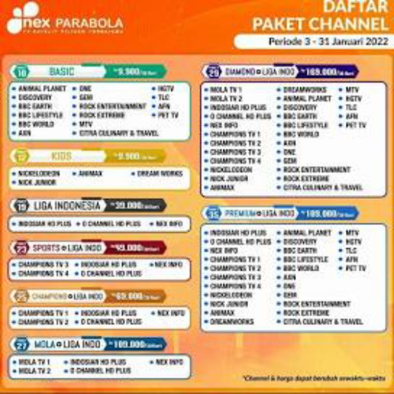 PAKET NEX PARABOLA MNC GRUB