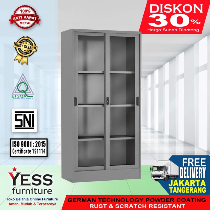 

File-Box- Filling Cabinet Sliding Kaca Vip V - 602 -Box-File.