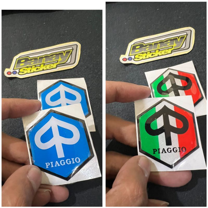 STICKER EMBLEM PIAGGIO TIMBUL 3D