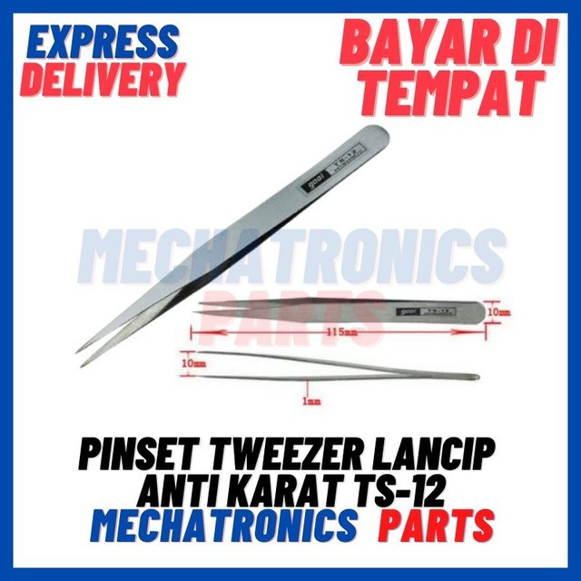 [SOC-9102] PINSET TWEEZER LANCIP ANTI KARAT TS-12