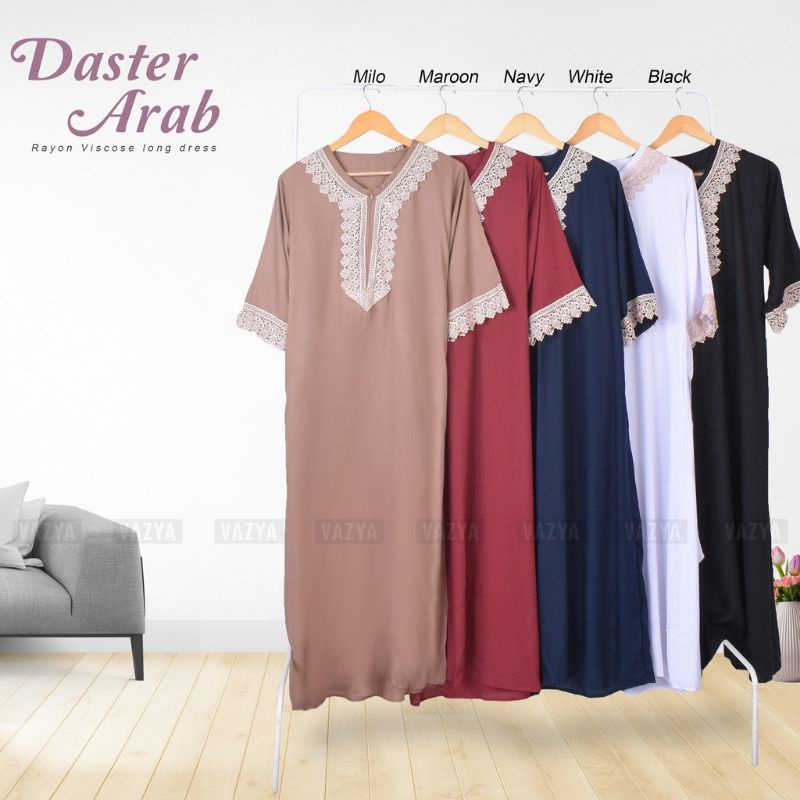 Daster Arab Long Dress Rayon Viscosa