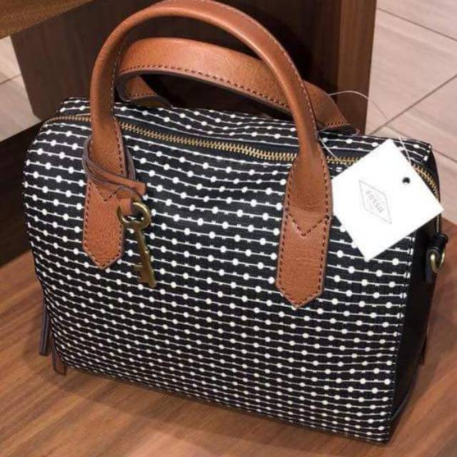 Fiona satchel blackstrip