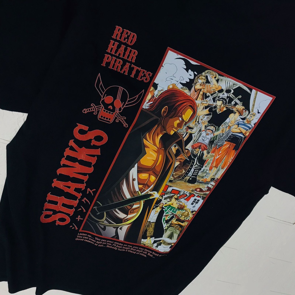 Kaos Red Force Shanks Anime Manga One Piece Premium Unisex