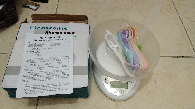 Timbangan Mangkok Super Promo (timbangan + Sendok Takar + Kuas + Pemisah Kuning Telur + Spatula)