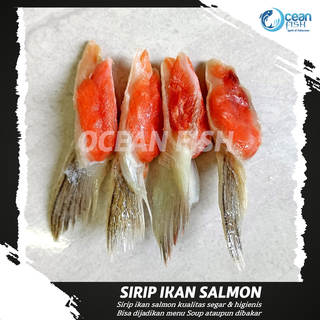 

Sirip Salmon Segar/Sirip Ikan Salmon 250g/Fin Salmon Fresh