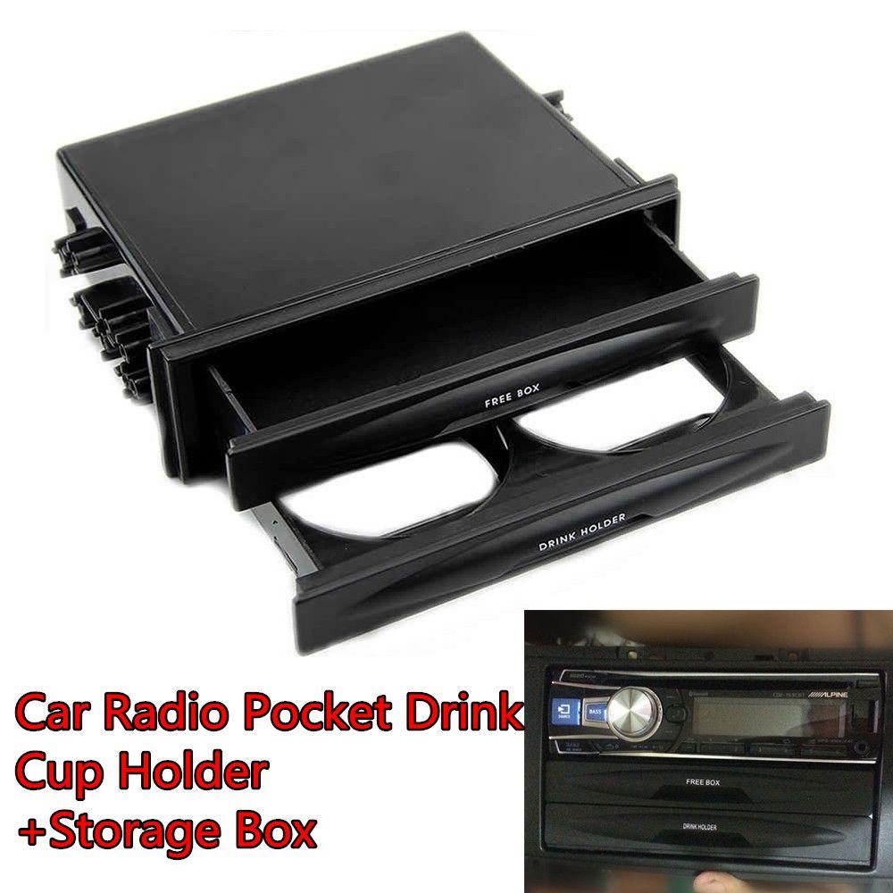 Suyo Car Radio Pocket Auto Dash Kit Kotak Penyimpanan