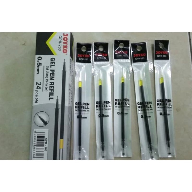 

[24 PCS ] ISI PEN GEL JOYKO GPR 263 / REFILL PULPEN JOYKO