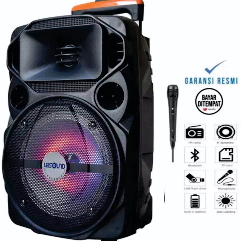 MURAH ABIS...SALON BLUETOOTH SUPER BASS MP3/M4 SPEAKER PORTABLE KARAOKE MEGA BASS/SPEAKER KIMISO SUP