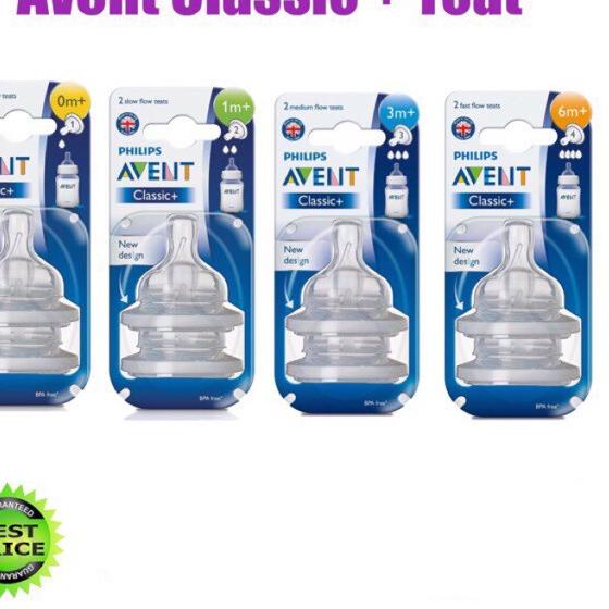 ➢ 2 PCS AVENT TEAT NIPPLE CLASSIC/ DOT BOTOL AVENT ORIGINAL-CUTIE BABY TUTU ☄