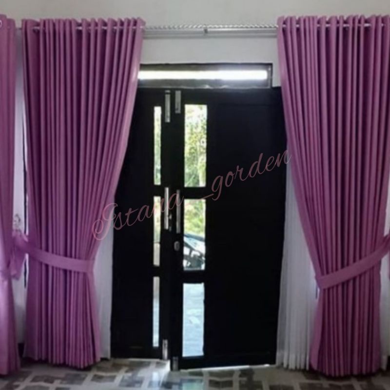 Gorden Polos L. 280 × T. 260 cm. Gorden Jendela Pintu Rumah Ukuran Besar Atau Ukuran Lebar Gorden Po