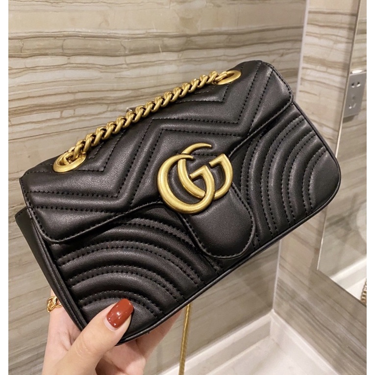 Gucci Marmont medium shoulder bag // Tas GC GG New