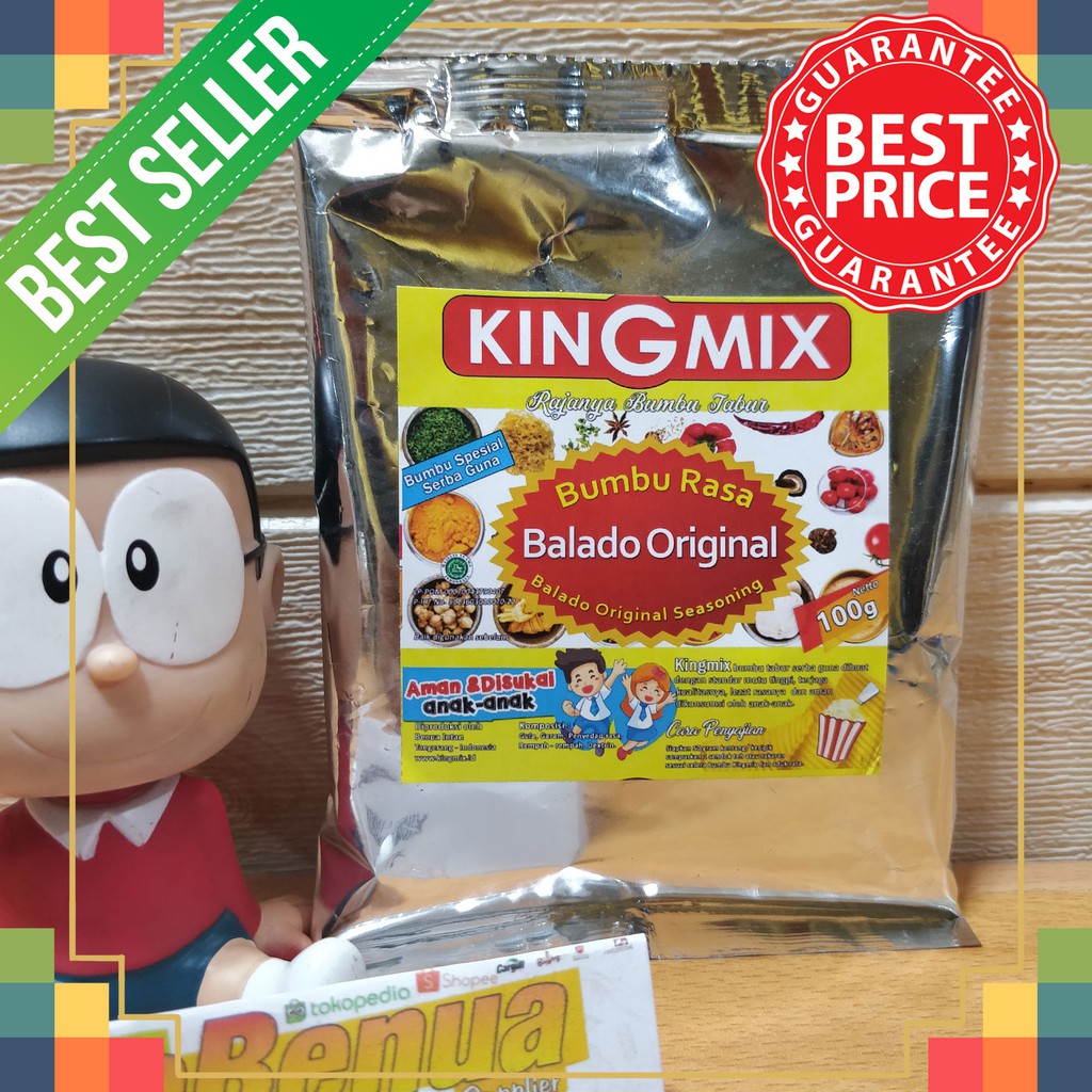 

Bumbu Tabur Rasa Balado Original Kingmix Premium 100 gr