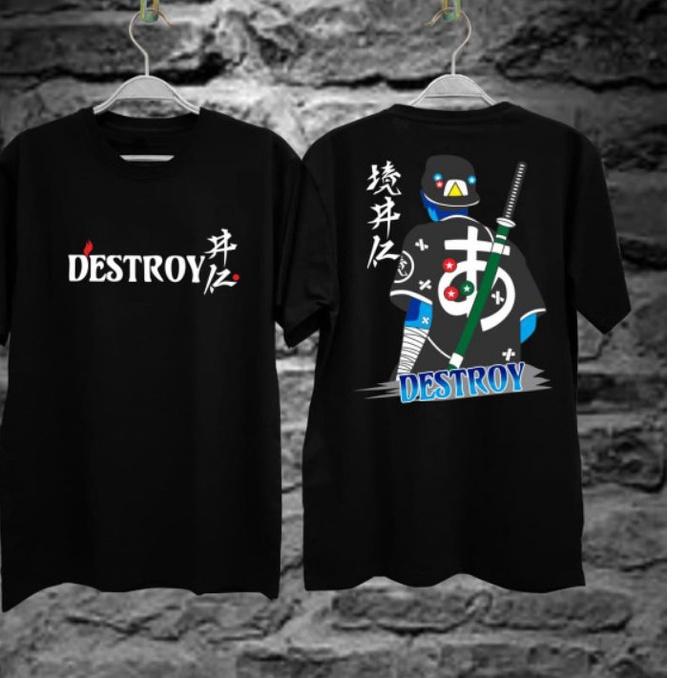 ➵ KAOS T-SHIRT PRIA LENGAN PENDEK TERBARU / KAOS DESTROY SAMURAI / KAOS DISTRO PRIA / KAOS SAMURAI J