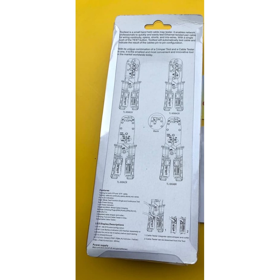 Crimping Tools / Tang RJ45 + Kabel Lan Tester TL-N568CR