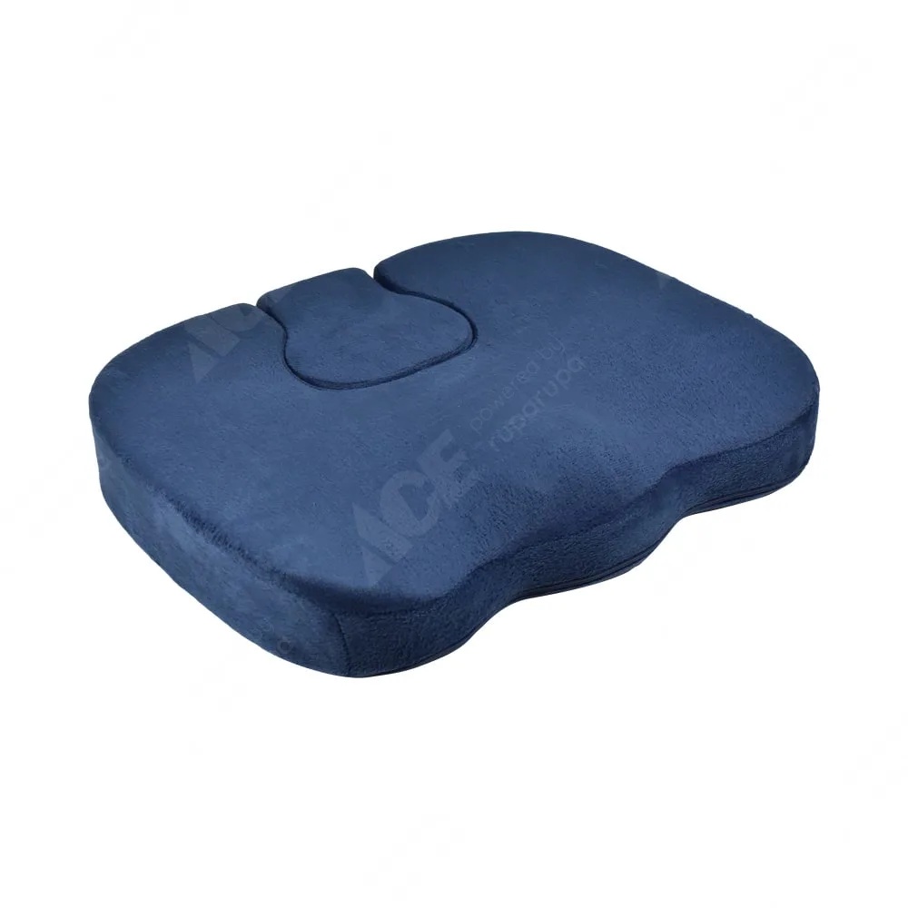 ACE Krishome Bantal Duduk Dengan Sandaran Tulang Ekor - Biru