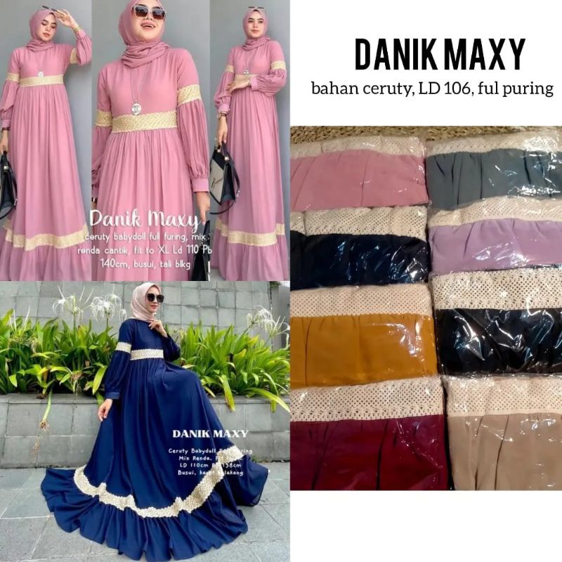 GAMIS DANIK MAXY/GAMIS SELVIA CERUTY/GAMIS CERUTY RENDA/GAMIS CERUTY ORIGINAL/DRESS CERUTY RENDA MURAH